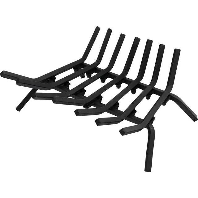 Outdoor Grill Fireplace Log Grate Holder with 7 Steel Bars-S