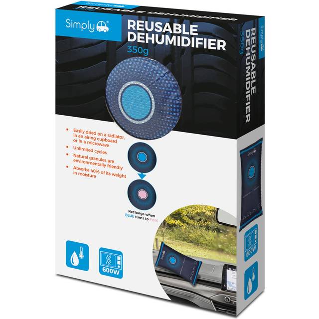 Simply Auto Car Dehumidifier & Demisting Sponge Pad - Reusable 350G Compact