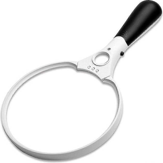 (As show, One size) Large Magnifying Glass With Led Light - 2x 4x 25x Magnifying Glass - For Reading, Explore, Check, World Map