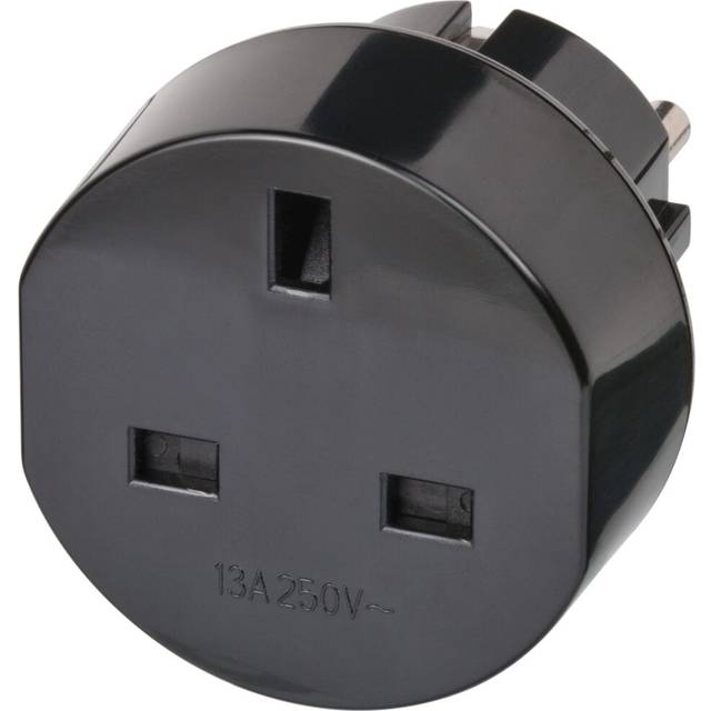 Brennenstuhl Travel Plug GB/EU Earthed - Black