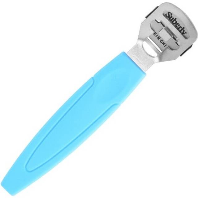 (Blue) 1 Pcs Stainless Steel Foot Skin Shaver Corn Cuticle Cutter Remover Pedicure File Foot Care Tool