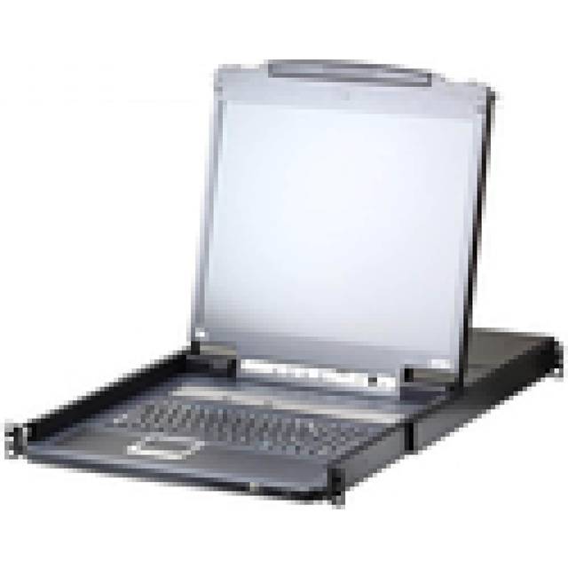 Aten L5708IM-ATA-2XK06FG, 1920 x 1200 pixel, WUXGA, Stand-mount, 1U, sort