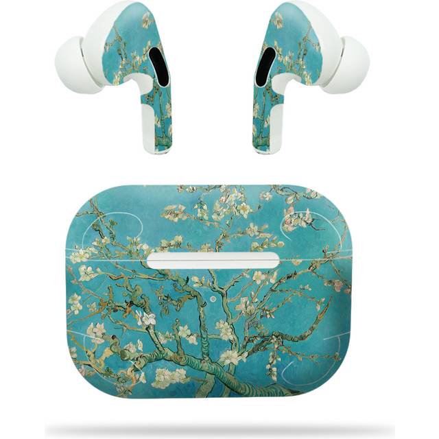 MightySkins Compatible with Apple Airpods Pro - Almond Blossom | Protective  Durable  and Unique Vinyl Decal Wrap Cover | Easy to Apply  Remove  and C