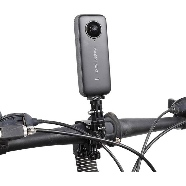 PellKing Bike Handlebars Mount for Insta360 one X4/X3/X2 All Metal Made Bicycle Mount with 360 Rotation Function Fast Installing Camera Holder Compati