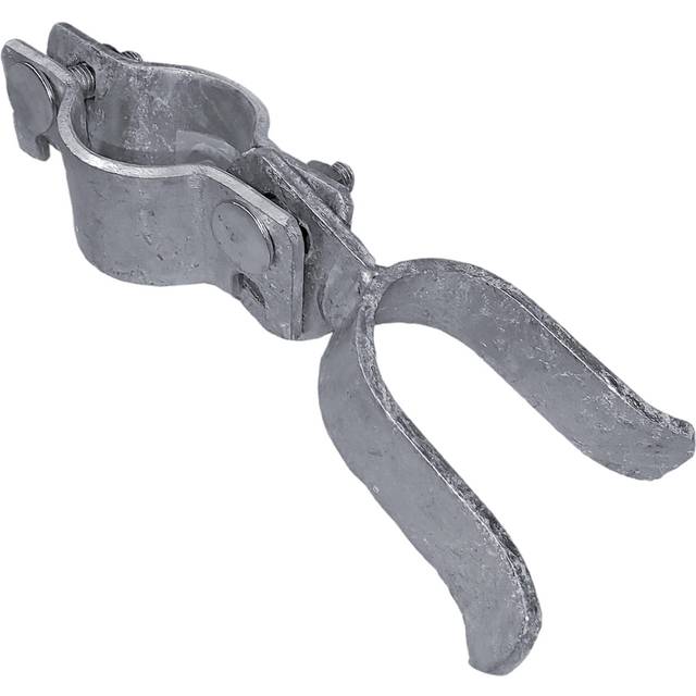 "1-3/8"""""""" x 1-3/8"""""""" Chain Link Fence Gate Fork Latch - Fence Gate Latch - Galvanized Fence Gate Latch with Hole for Padlock"
