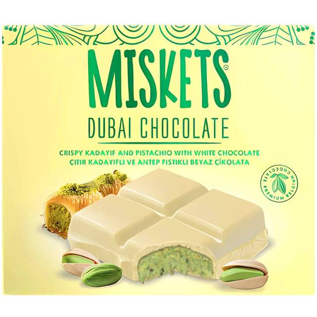 Miskets Dubai Choklad, vit 100 g