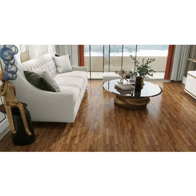 (Dark Walnut) Luxury Click SPC Vinyl Flooring - 100% Waterproof, Ideal for Bathroom & Kitchen, 1.74MÂ² Packs