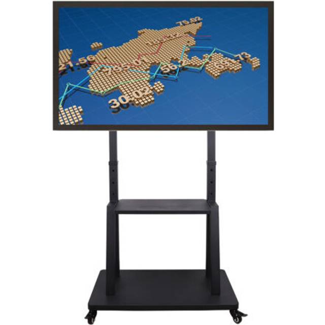 Xxl large heavy duty mobile tv cart floor stand mount meeting live for 32-100"
