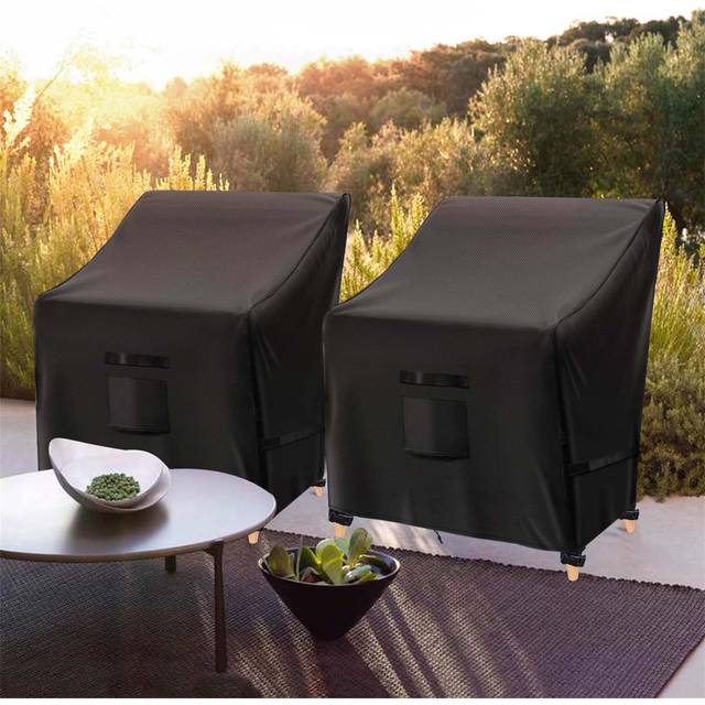 Ceceilia Outdoor Patio Chair Cover - Black (79cm H X 90cm W X 97cm D)