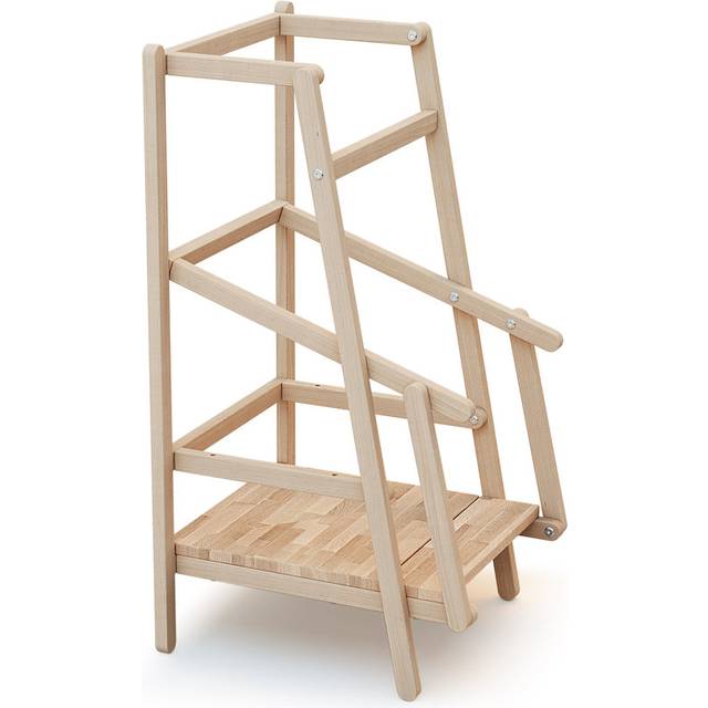 Corliss Step Stool - Light Brown (90cm H X 44cm W X 48.5cm D)