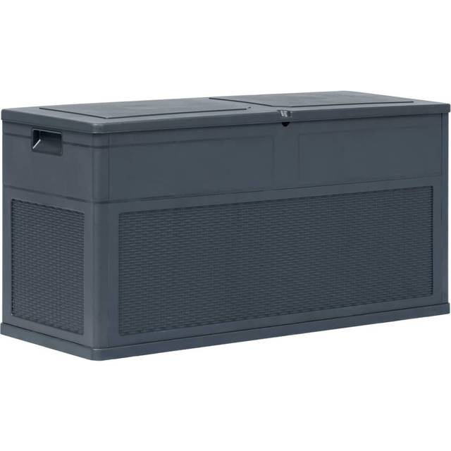 320 L Plastic Storage Box - Black (60cm H X 119cm W X 46cm D)