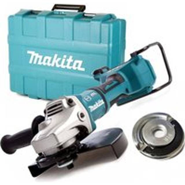 "Makita DGA900ZK 18v / 36v Cordless Brushless 230mm 9"" Angle Grinder + Quick Nut"