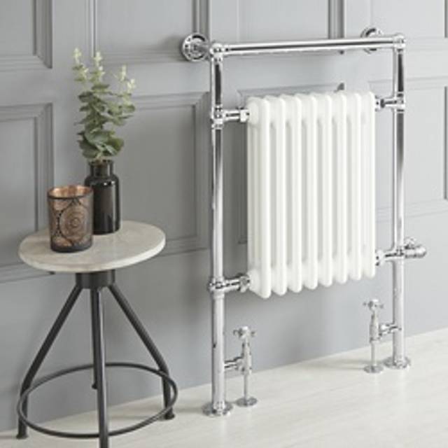 Milano - Langley - Traditional Chrome Reversible Sliding Door Shower Enclosure with White Tray and Fast Flow Waste - 1000mm x 700mm