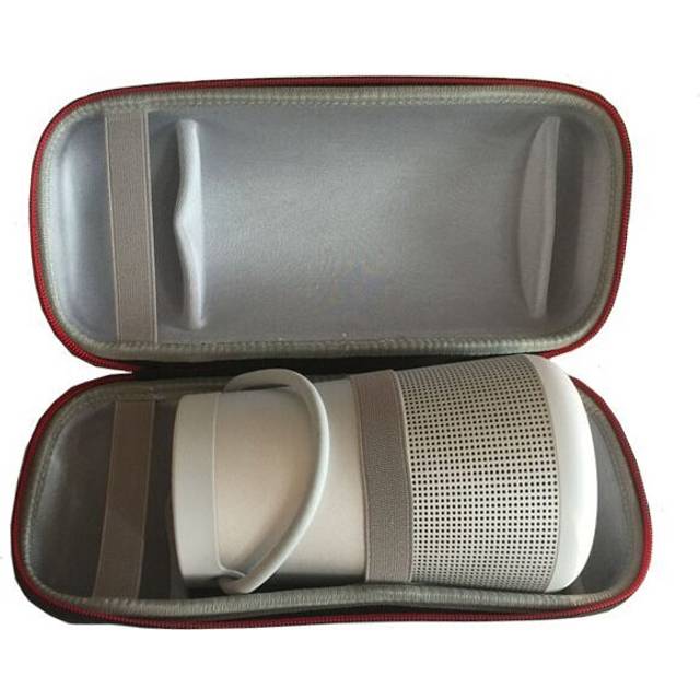Travel Case Shockproof Headphones Storage Bag for Dr. BOSE Soundlink Revolve and Bluetooth Speaker Extra Space for Plug&Cables dark grey