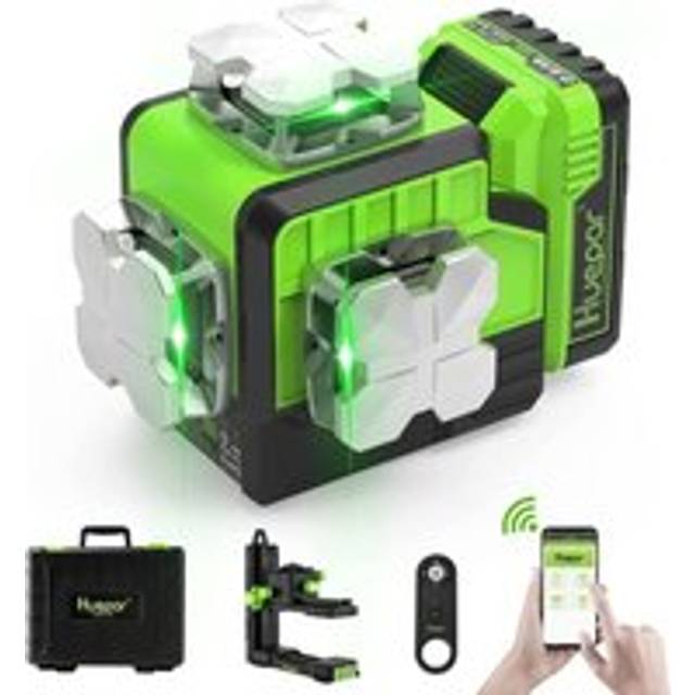 Huepar - 3D Laser Level Self Leveling Bluetooth outdoor Line Laser Green P03CG