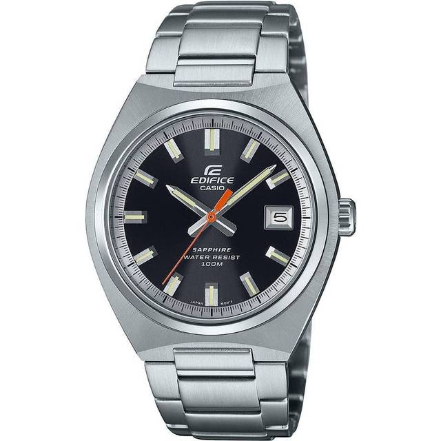 Casio Edifice Analog Stainless Steel Black Dial Quartz EFB-109D-1AV 100M Men's Watch