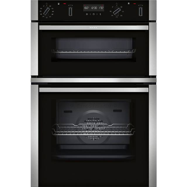 Neff N50 U2ACH7AN7B Pyrolytic Built In Electric Double Oven - Stainless Steel