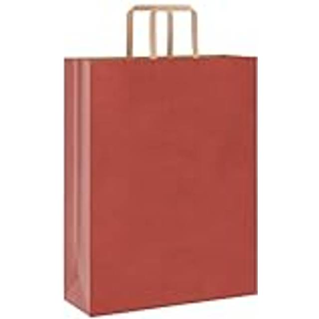 vidaXL Paper Bags 50 pcs with Handles Red 32x12x42 cm