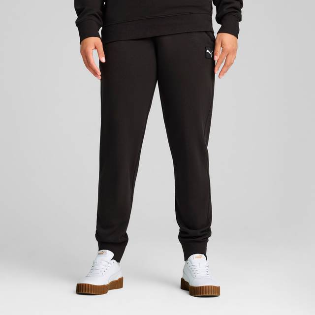 Women's Puma ESS ELEVATED Sweatpants, Black, Size M, Clothing