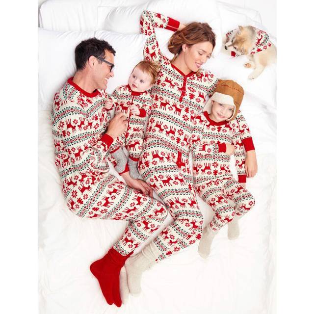 (Mom XL) Christmas Pjs Sets Family Matching Pajamas Family Matching Outfits Xmas Sleepwear Pyjamas Jumpsuit for Adults Kids Top and Pants Set