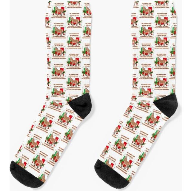 Dress Socks Funny Christmas Gift Dominick The Italian Christmas Donkey Novelty Fancy Crazy Pattern Crew Casual for Men Women