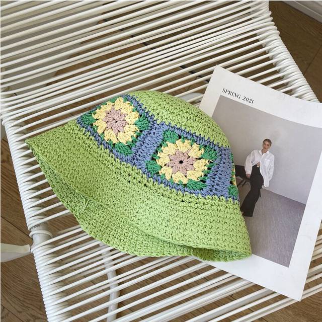(Green) Womens Summer Shade Shade Grass Small Fresh Fashion Casual Fisherman Hat