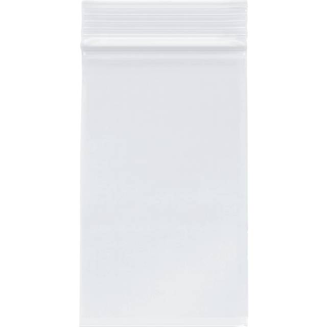 Plymor 3 x 5 Pack of 100  4 Mil Heavy Duty Zipper Reclosable Plastic Bags