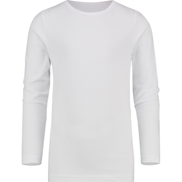 (White, Small) Mens Crew Neck Long Sleeves T-Shirt Casual Top