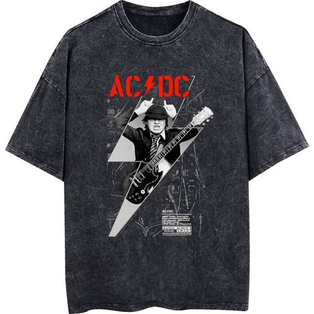 (XL) ACDC Angus Young Power Up Band Unisex Vintage T-shirt
