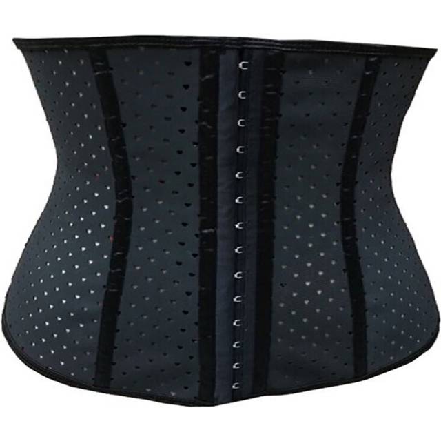 (Black, L) Soft Tummy Control Steel Bone Slimming Wear