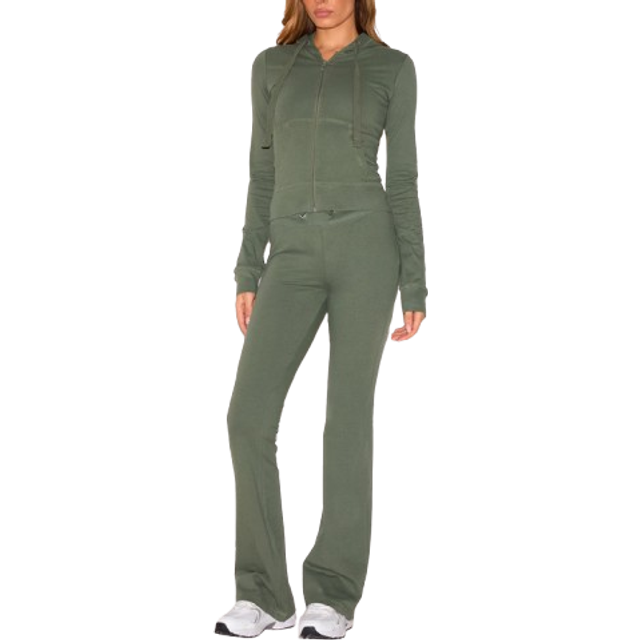 Sea Green Zip Up Fitted Track Top, Sea Green - 14
