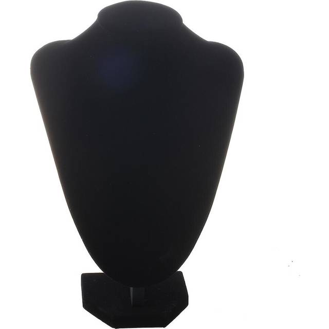 Shop Mannequin Bust Jewelry Necklace Pendant Earring Display Stand Holder Black-xl