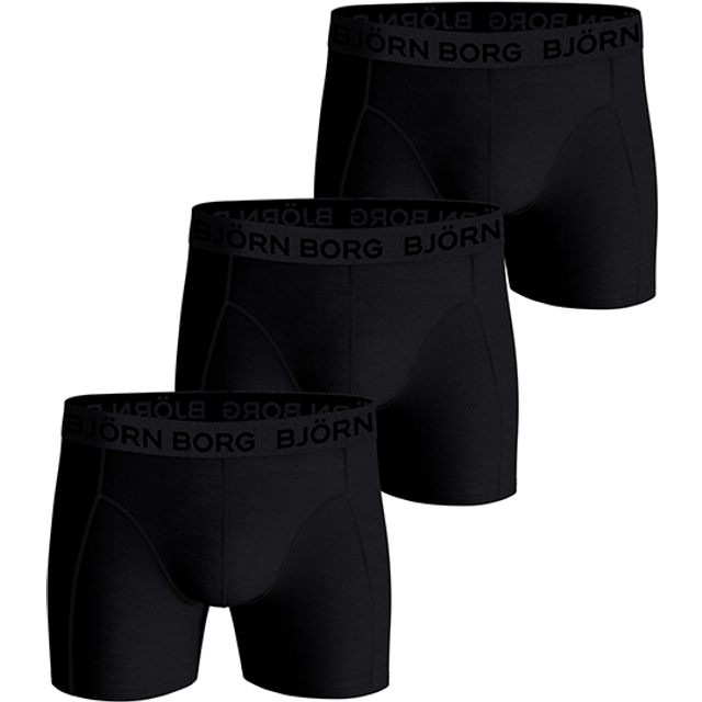Björn Borg Cotton Stretch Boxers 3-pack Black, S
