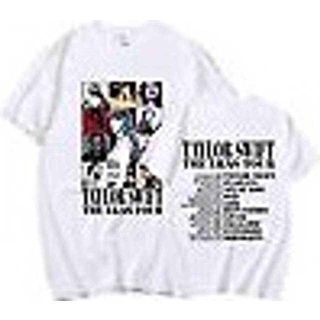 (3XL, white) Best Taylor Swift The Eras Tour T-shirt Womens Short Sleeve Printed Tee Tunic Tops
