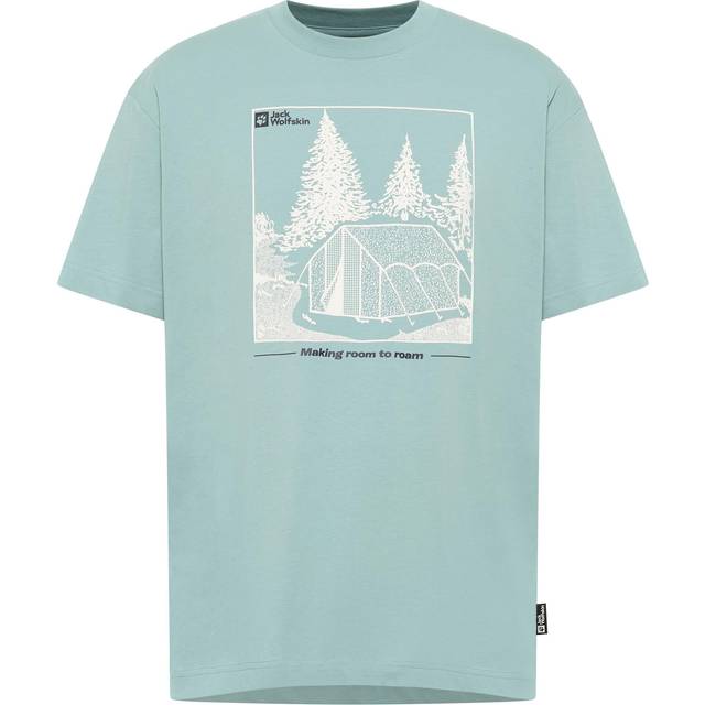 Jack Wolfskin T-shirt in organic cotton Freeroamer T-Shirt Men L tent soft jade TENT soft jade