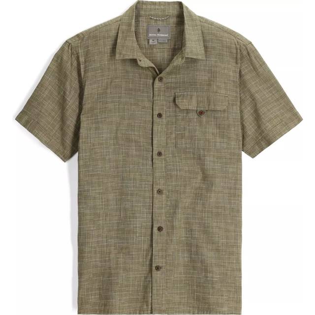 Royal Robbins Hempline Spaced S/S Skjorta Herr Storlek M Färg olivgrön