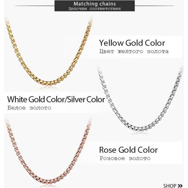 (silver, 3mm-65cm) Simple 2mm/3mm Women Round Box Chain Necklaces For Women Men Stainless Steel Never Fade Rose Gold