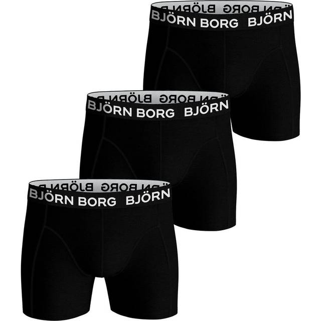 Björn Borg 3-pack Cotton Stretch Boxer 1721 - Black - X-Large * Kampanj *