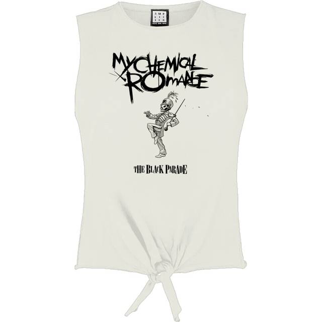 (XL, Vintage White) Amplified Womens/Ladies The Black Parade My Chemical Romance Sleeveless T-Shirt