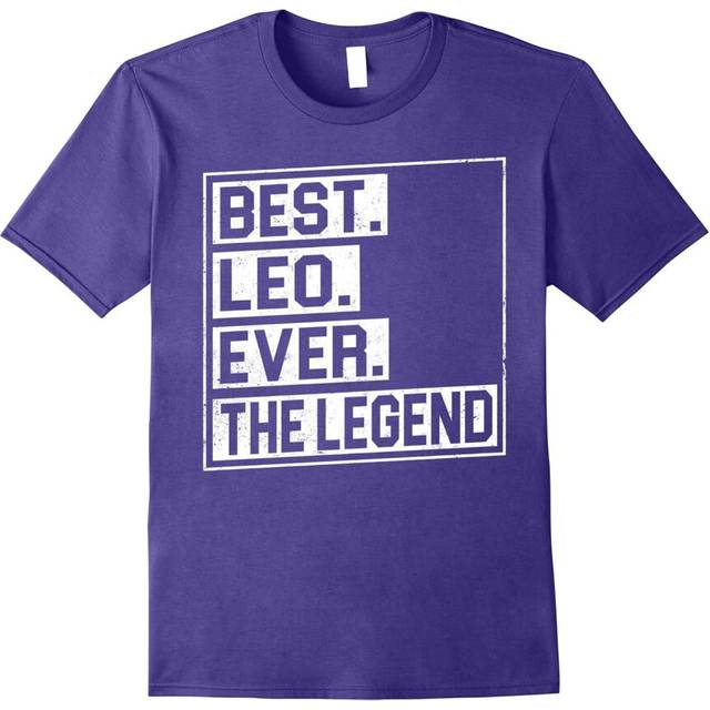 (XL) Best Leo Ever The Legend T-shirt August Birthday Gifts-Father's Day