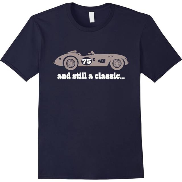 (S) 75th Birthday T-shirt Gifts For Men Vintage Car Tee-Father's Day