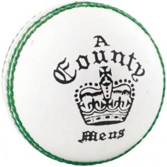 Läsare Childrens/Kids County Crown Leather Cricket Ball One Size vit