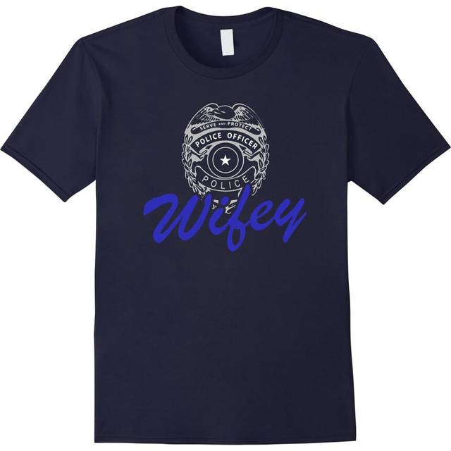 (M) Police Wife Gifts Wifey Police Wife Tshirt Proud Police Wife-Father's Day