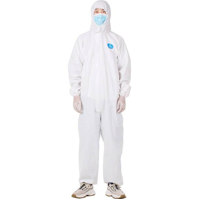 (3XL) Coverall Disposable Isolation Suit Prevent Invasion for Staff Protective Clothing Dust-proof Coveralls Antistatic