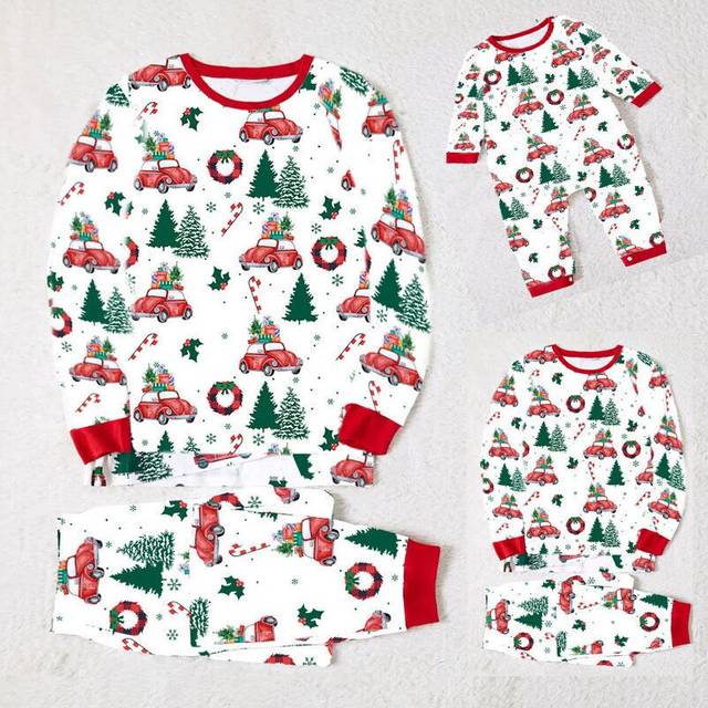 (  Dad M) Kids Adult Christmas Family Matching Pyjamas Xmas Tree Nightwear Pajamas Pjs Set