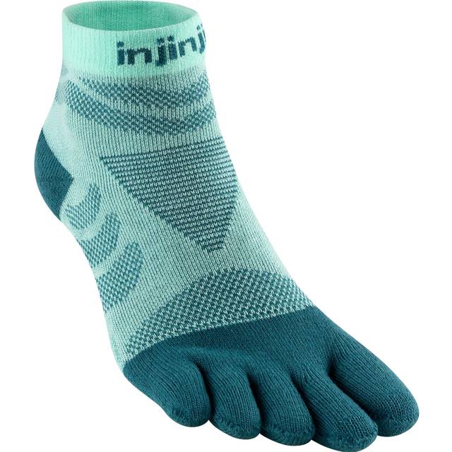 Injinji Ultra Run Mini-C glacier | Tåstrumpor för damer | Löparstrumpor som skyddar mot blåsor vid Ultralöpning - Turkos