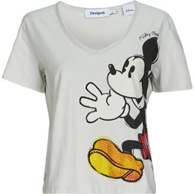 Women's T-shirt Desigual Mickey Joker - Blanc