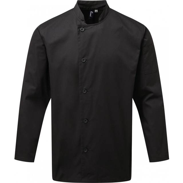 Premier Chefs Essential Long Sleeve Jacket PR901 Black 3XL Colour: Bla