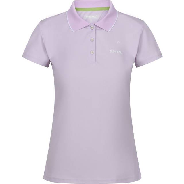 Regatta Womens/Ladies Maverick V Polo Shirt (Lilac Frost) Cotton - Size 8 UK