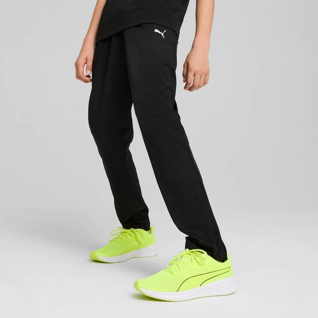 PUMA Train All Day Essentials Woven Tapered Pants Youth, Black, size 15-16 Youth (15-16 Youth)